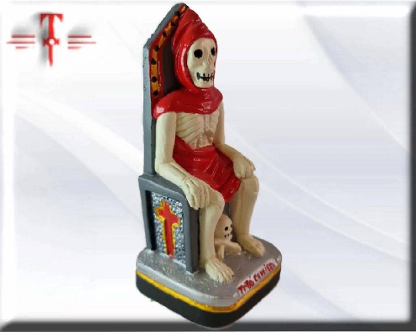 Figura Yeso Exú Tata Caveira , Candomble , kimbisa, Umbanda