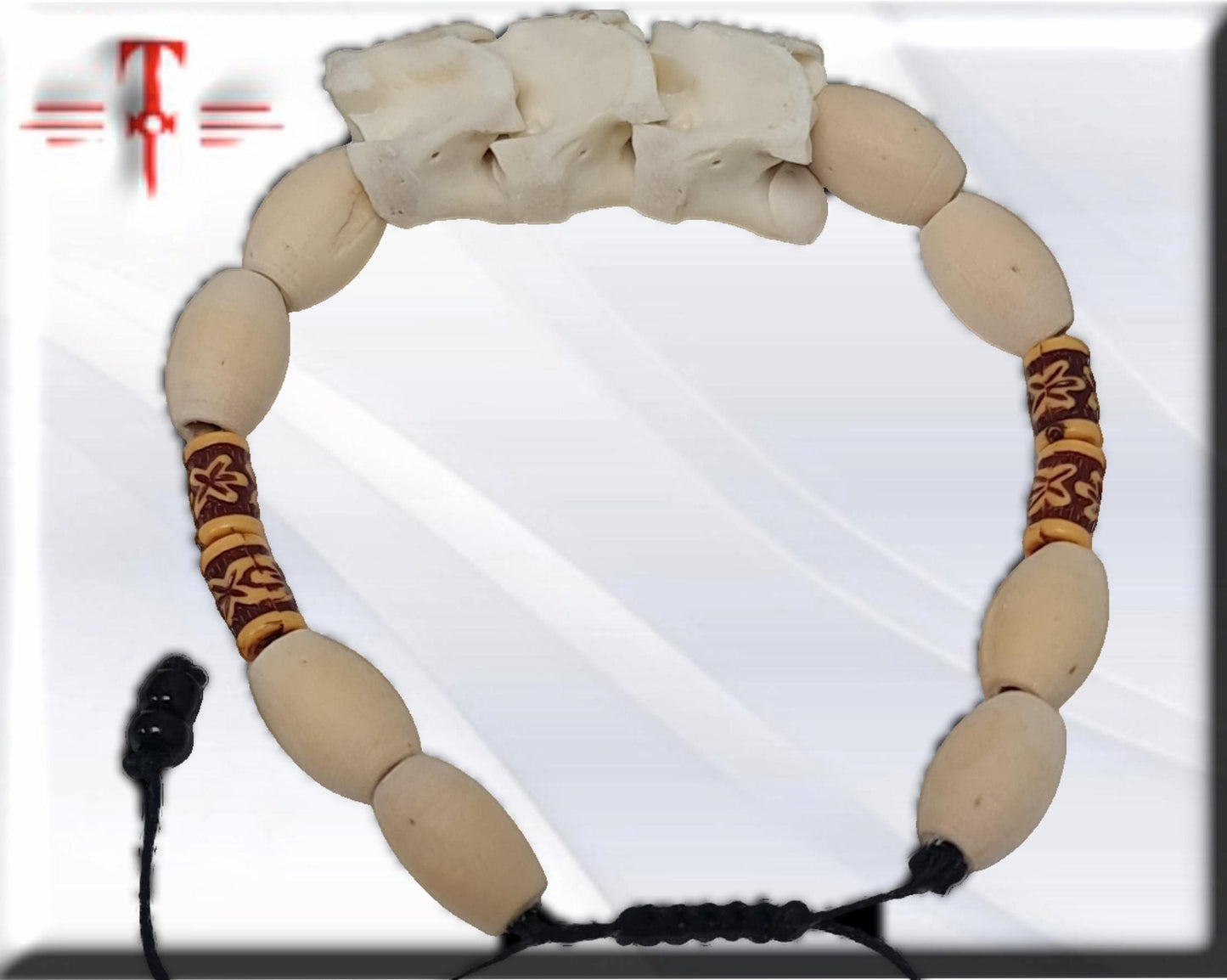 Brazalete Africano hueso serpiente , proteccion , suerte , secretos vodoun Fon
