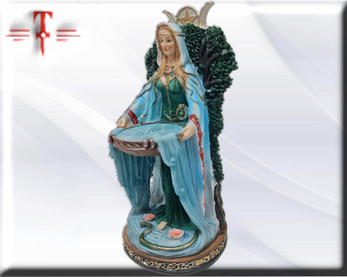 Estatua Diosa Danu , dioses mitologicos , articulos esotéricos y religiosos , pintado a mano