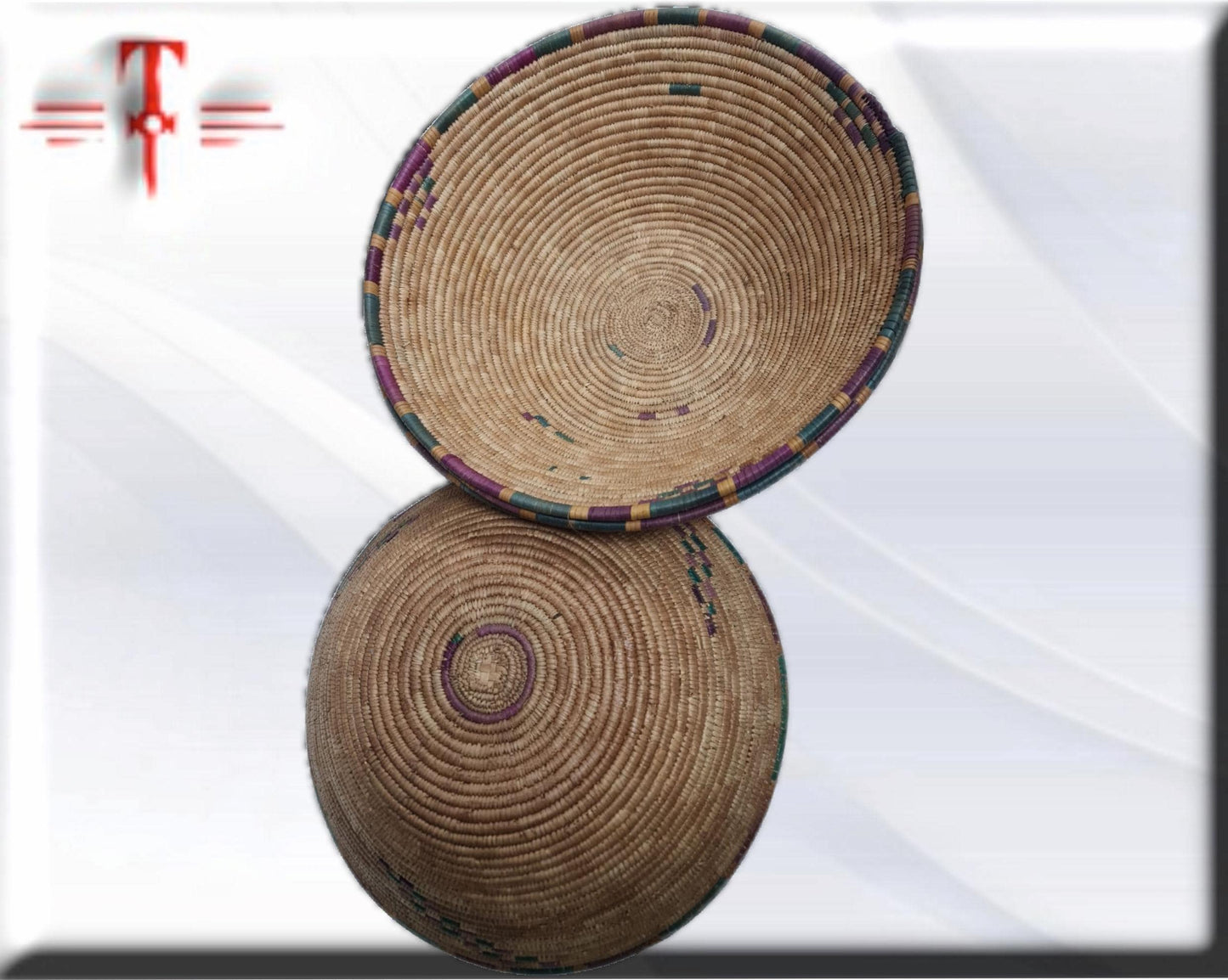 Cestas de mimbre artesanal , arte Africano , hecho a mano