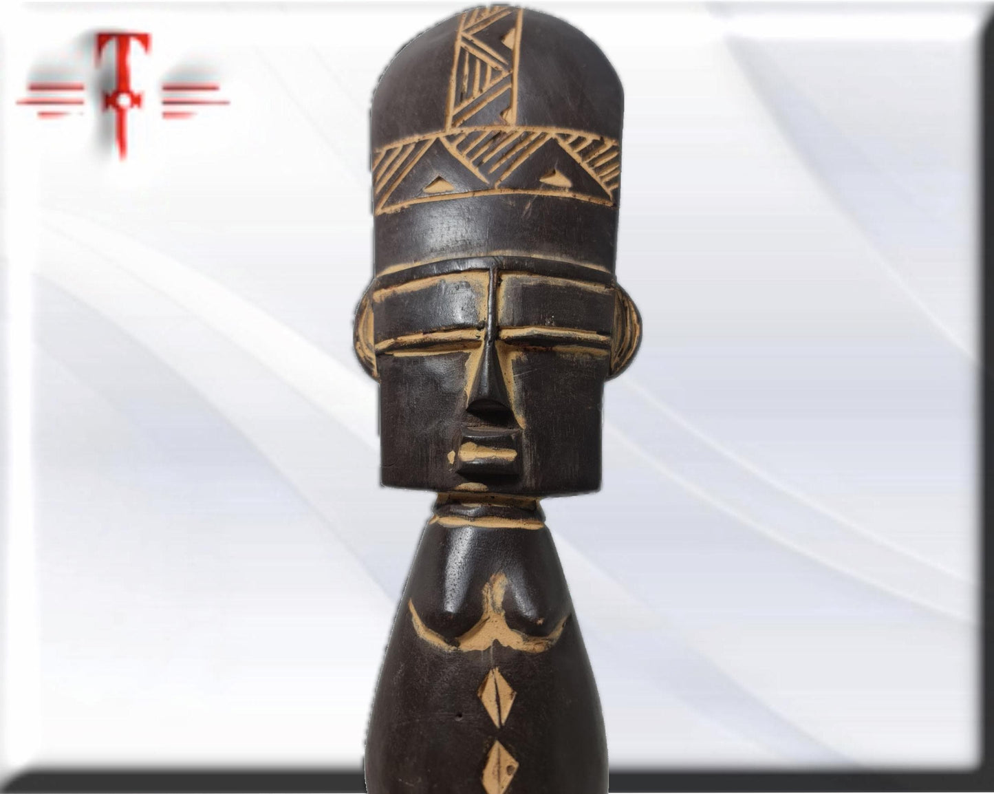 Vintage African Puppe Ashanti Akuaba Fertility Doll Pouppee , African art