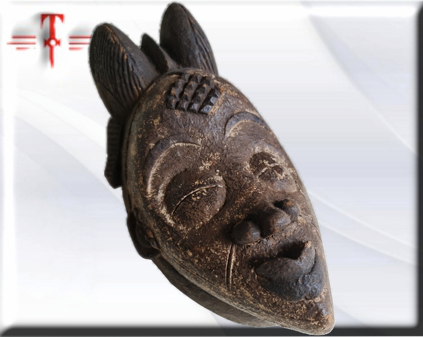 Máscara etnia Punu ( Gabon arte africano) Punu ethnic mask ( Gabon African art)