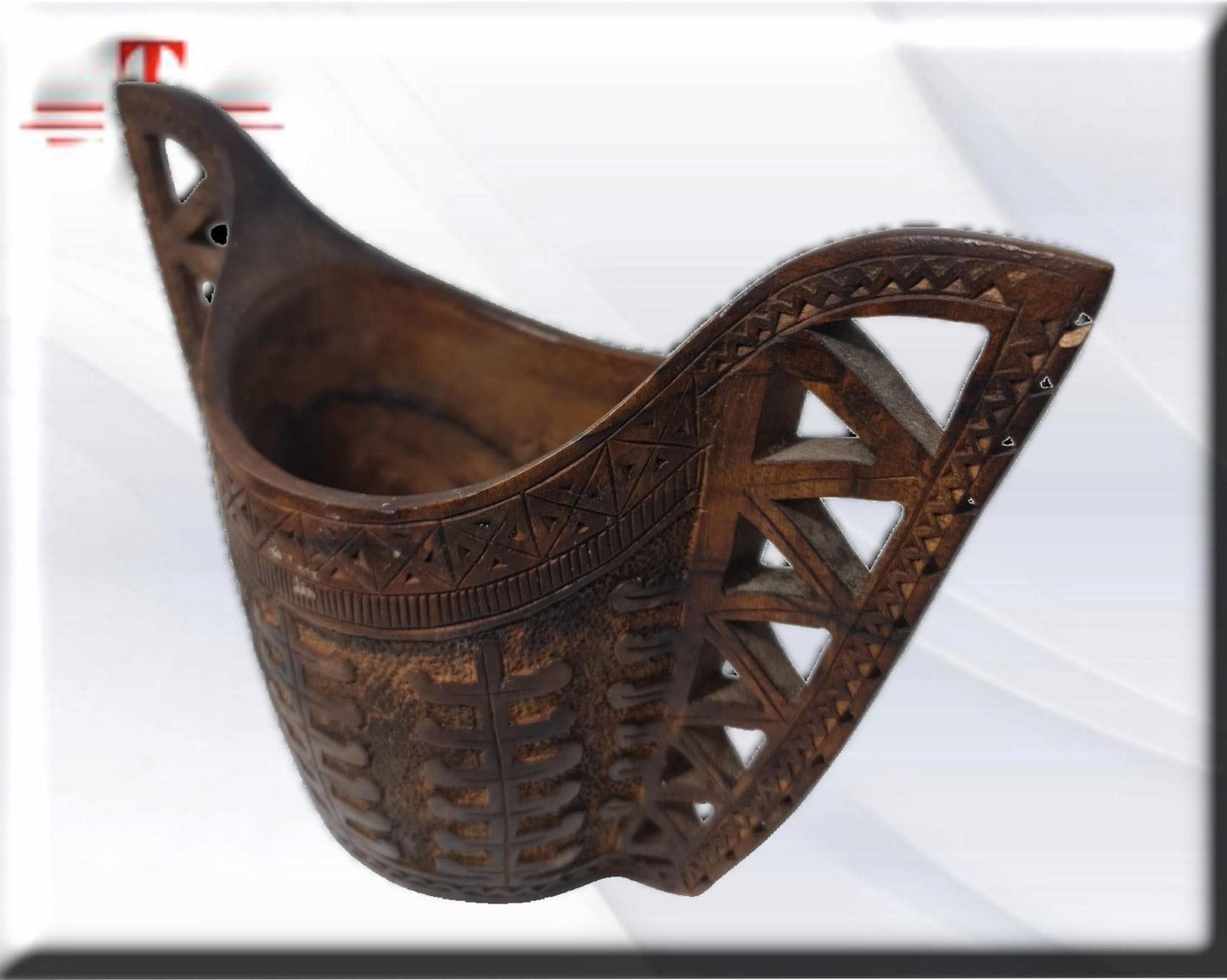 Cesta de madera Arte africano , Galería de Arte , antigüedad , Artesanía africana
