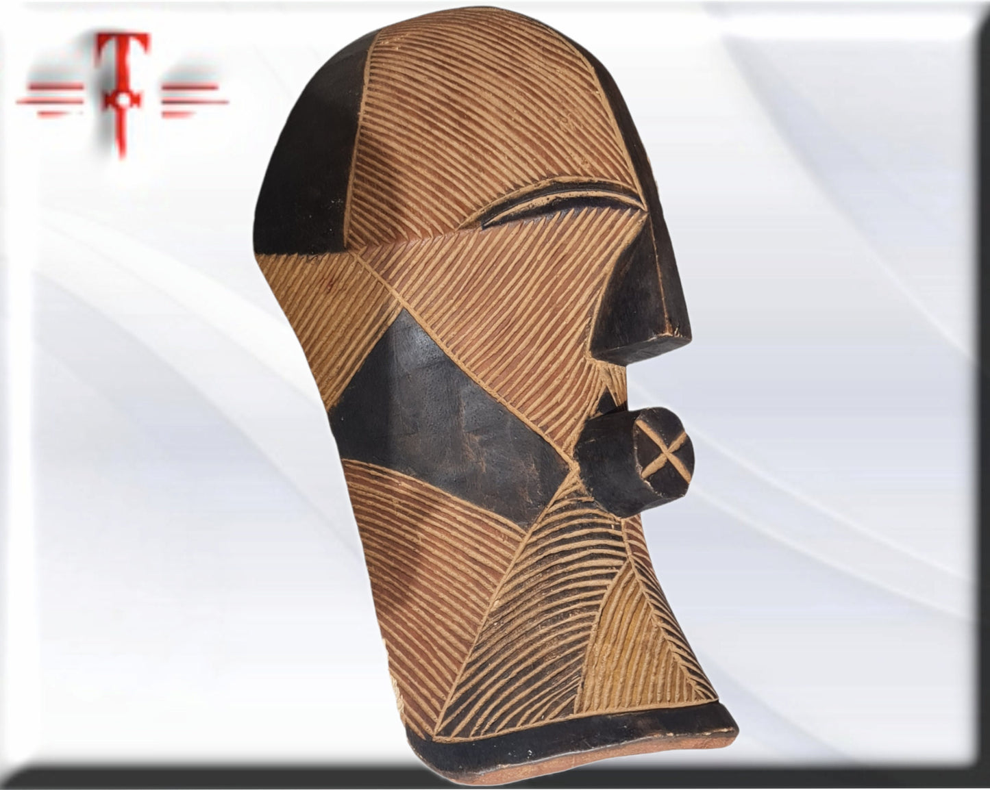 Máscara etnia Songye ( Congo arte africano) Galería arte , antigüedad , artesanías africanas