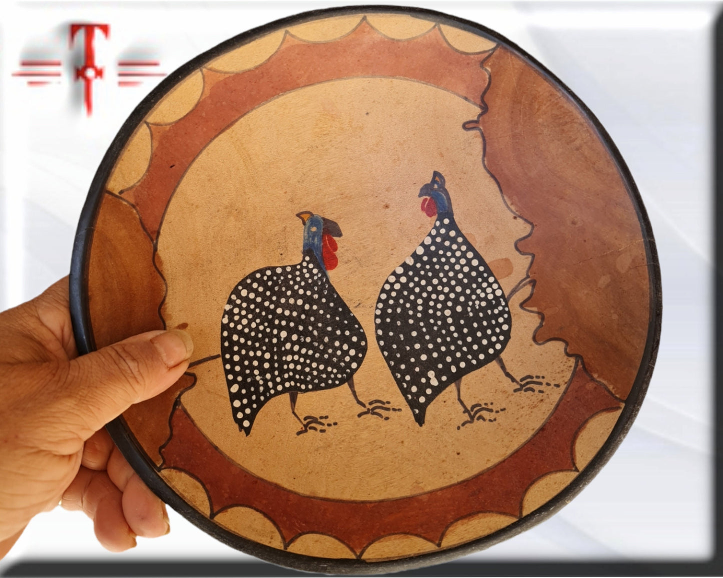 Plato Hondo con diseño guineos Arte africano , Galería de Arte , antigüedad , Artesanía africana