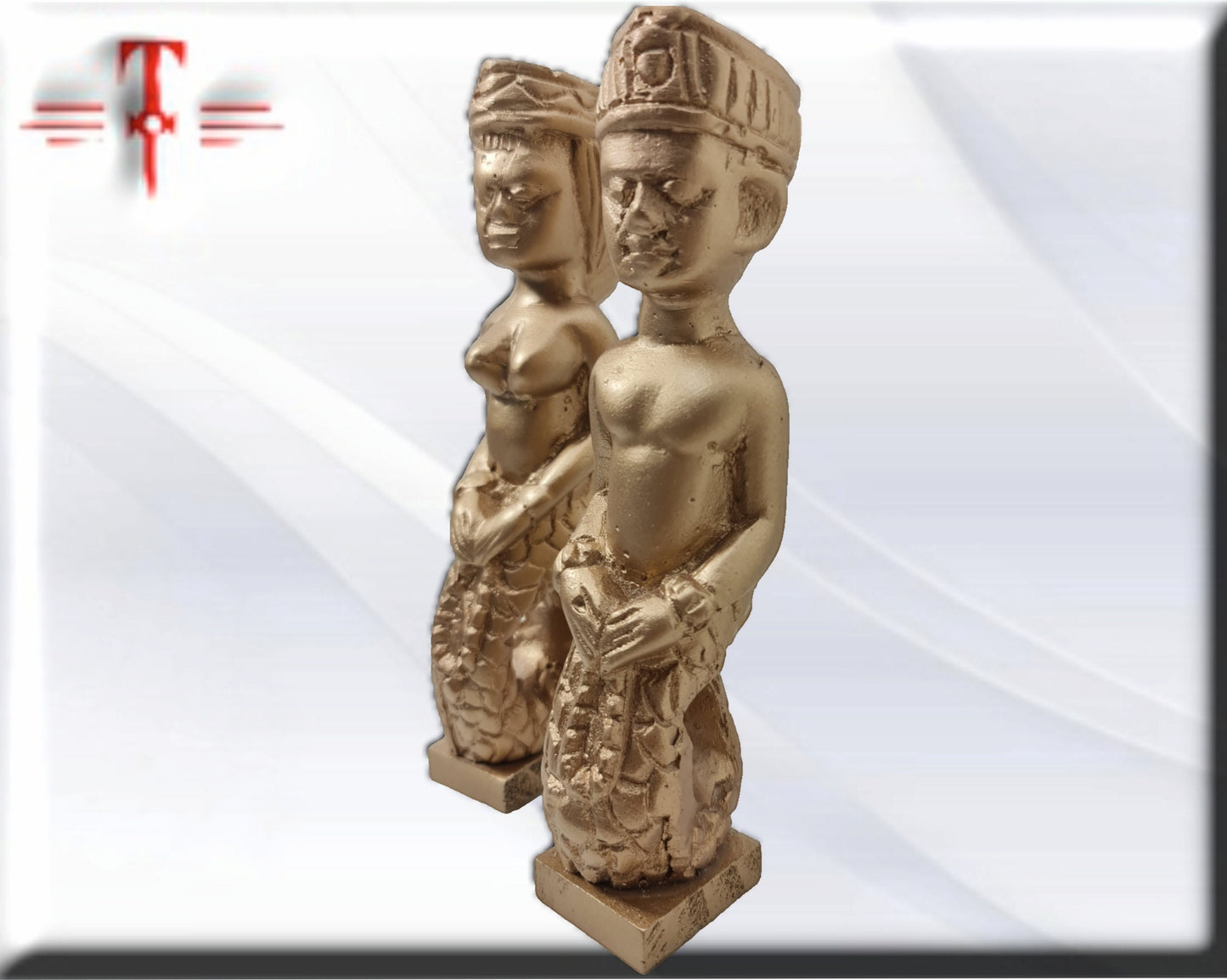 Estatuas Mami wata , diosa del Mar, Hombre y Mujer, Africa