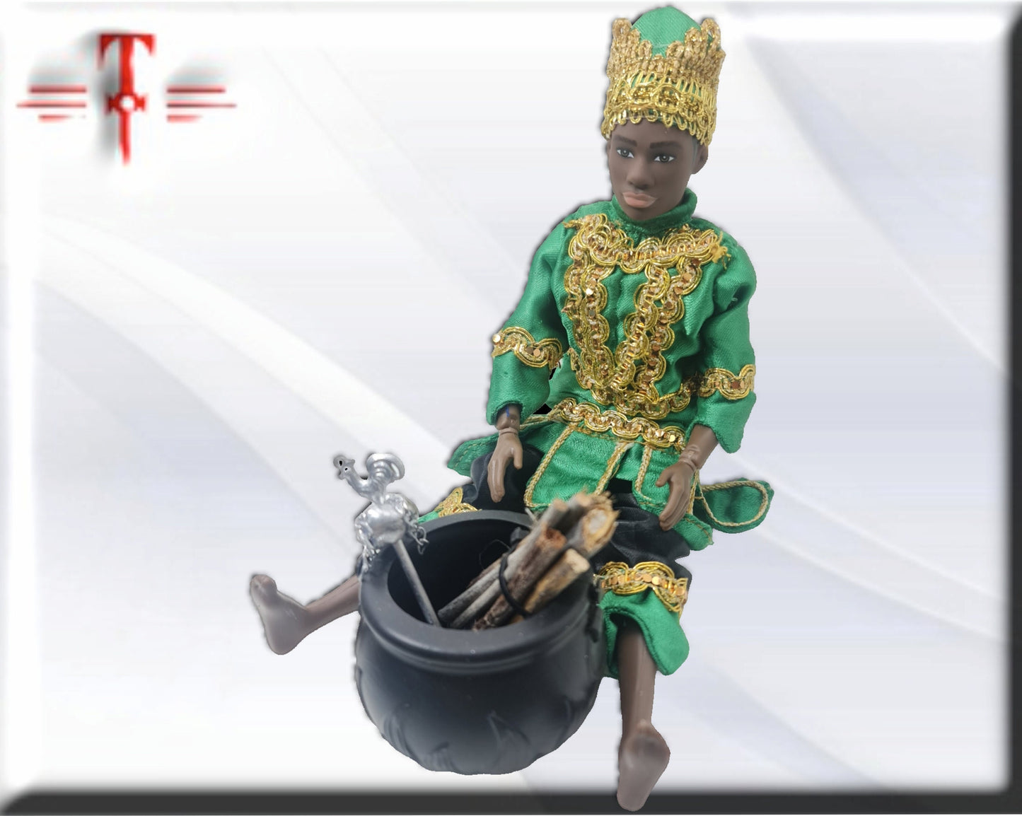 Muñeco Orisha Ogun Oggun, santería yoruba lucumí
