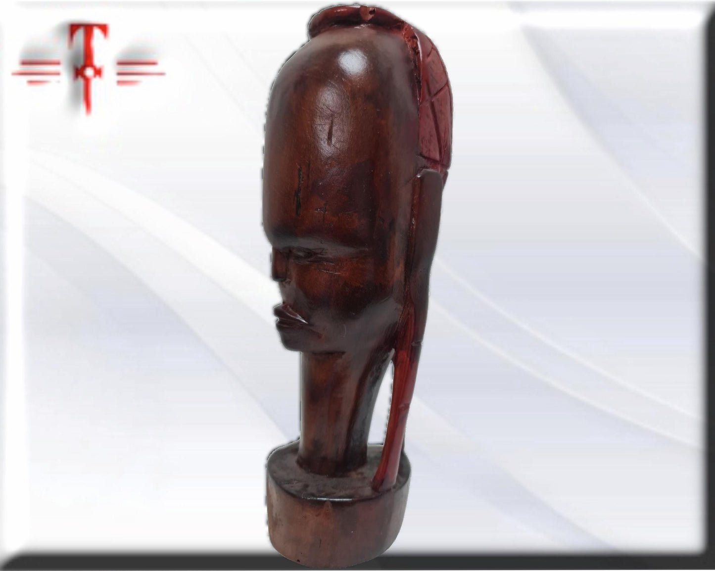 Busto guerrera africana , arte africano