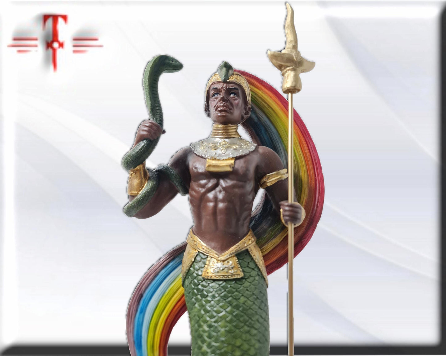 Estatua de Oshumaré con arco iris ,Santería, Candomble , kimbisa, Umbanda