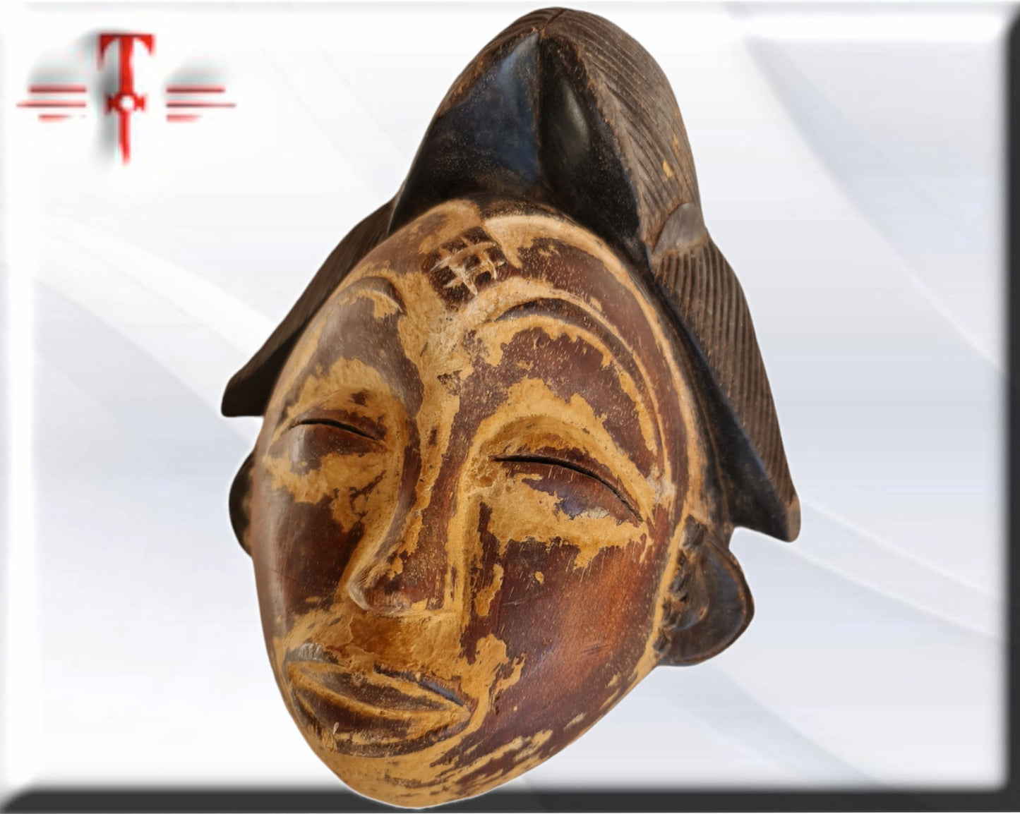 Máscara etnia Punu ( Gabon arte africano) Punu ethnic mask ( Gabon African art)