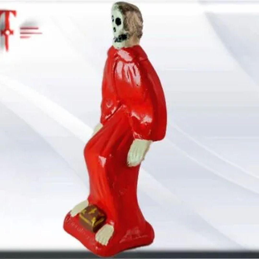 Figura Yeso Exú Catacumba , Candomble , kimbisa, Umbanda
