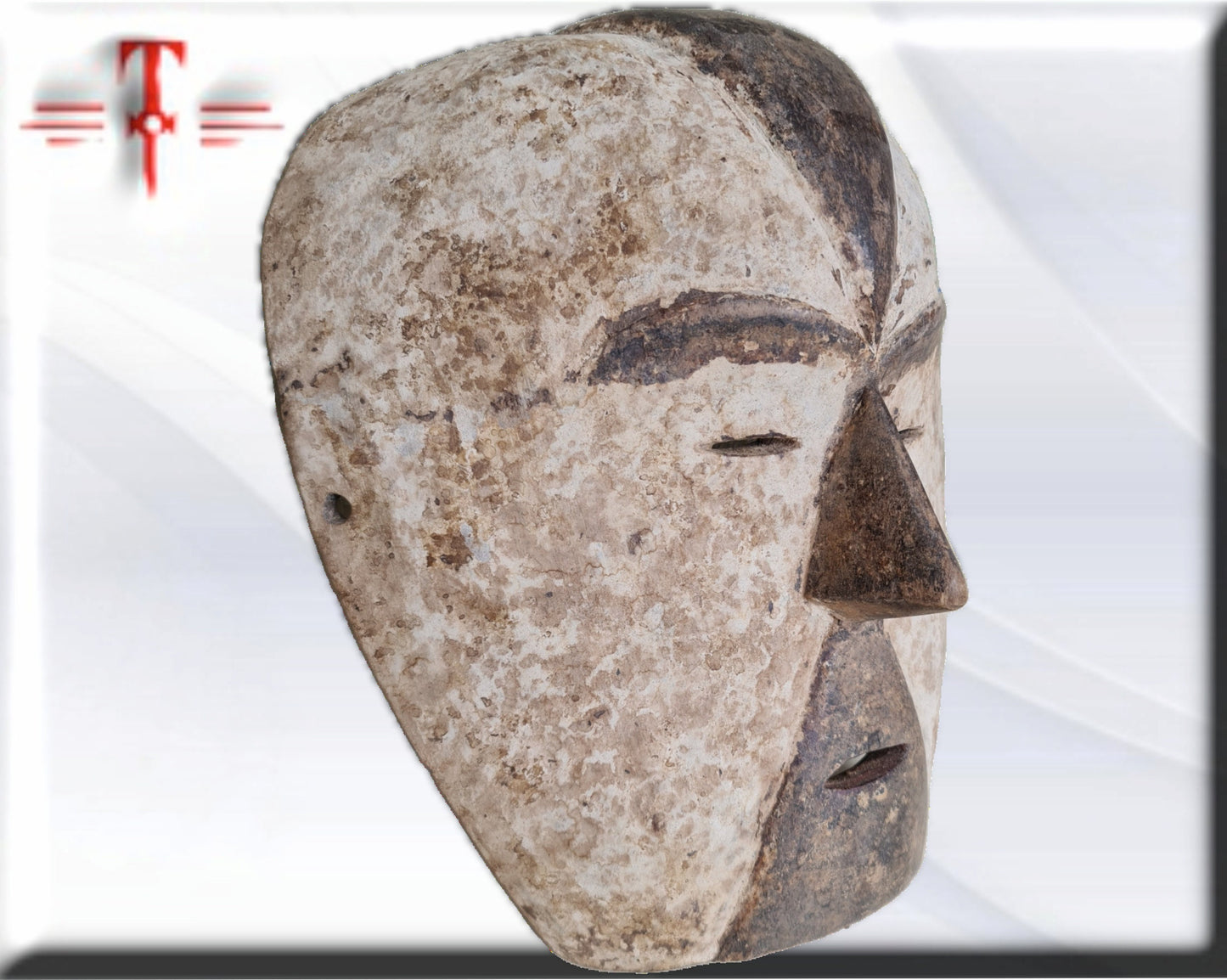 Máscara etnia Galoa ( Gabón arte africano) Galoa ethnic mask (Gabon African art)