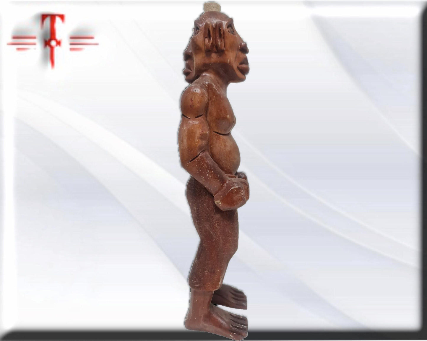 Aborigine-Puppe aus Agriyelu-Holz - Santeria, Yoruba, Lucumí