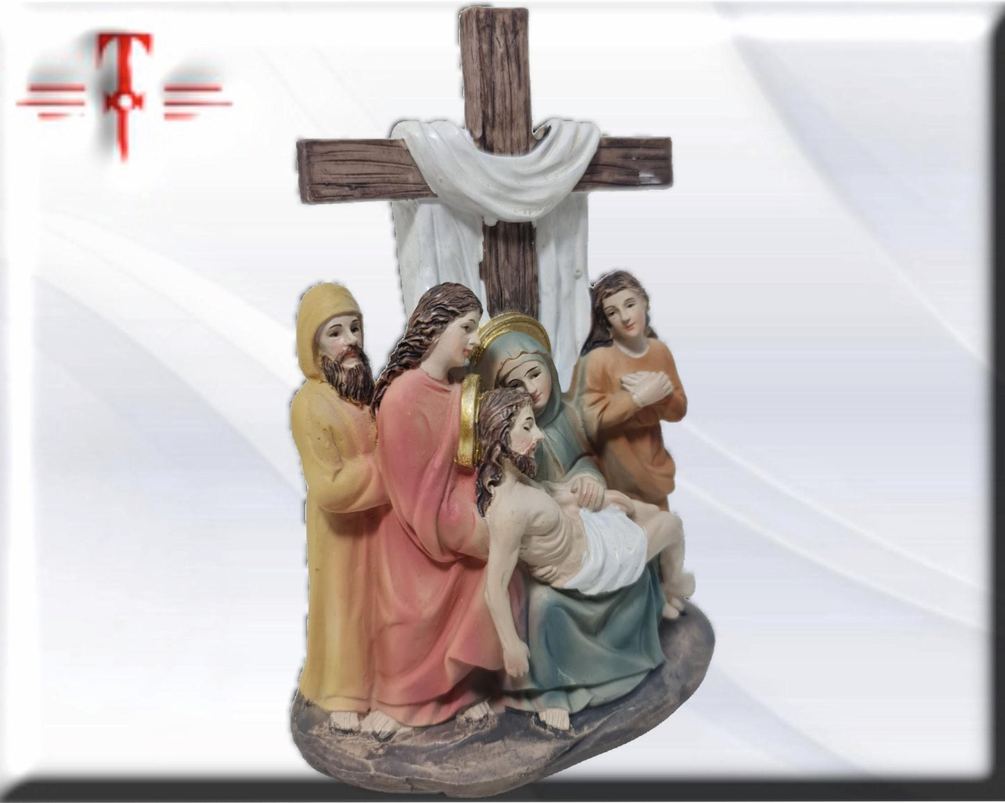 El Descendimiento . santos y virgenes catolicos , productos religiosos