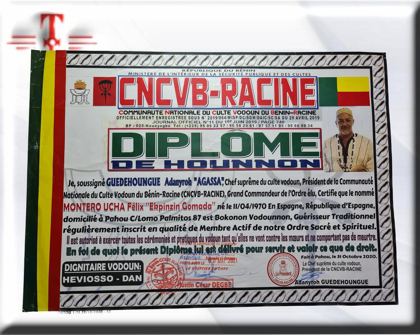 Egungun Magic Bottle, Protection, clairvoyance, Secret and Power of African Voodoo