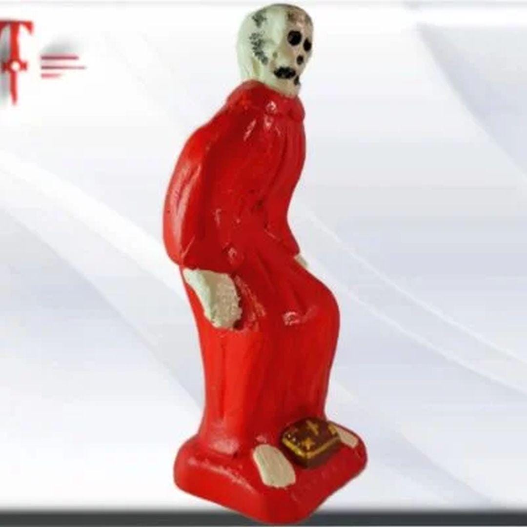 Figura Yeso Exú Catacumba , Candomble , kimbisa, Umbanda