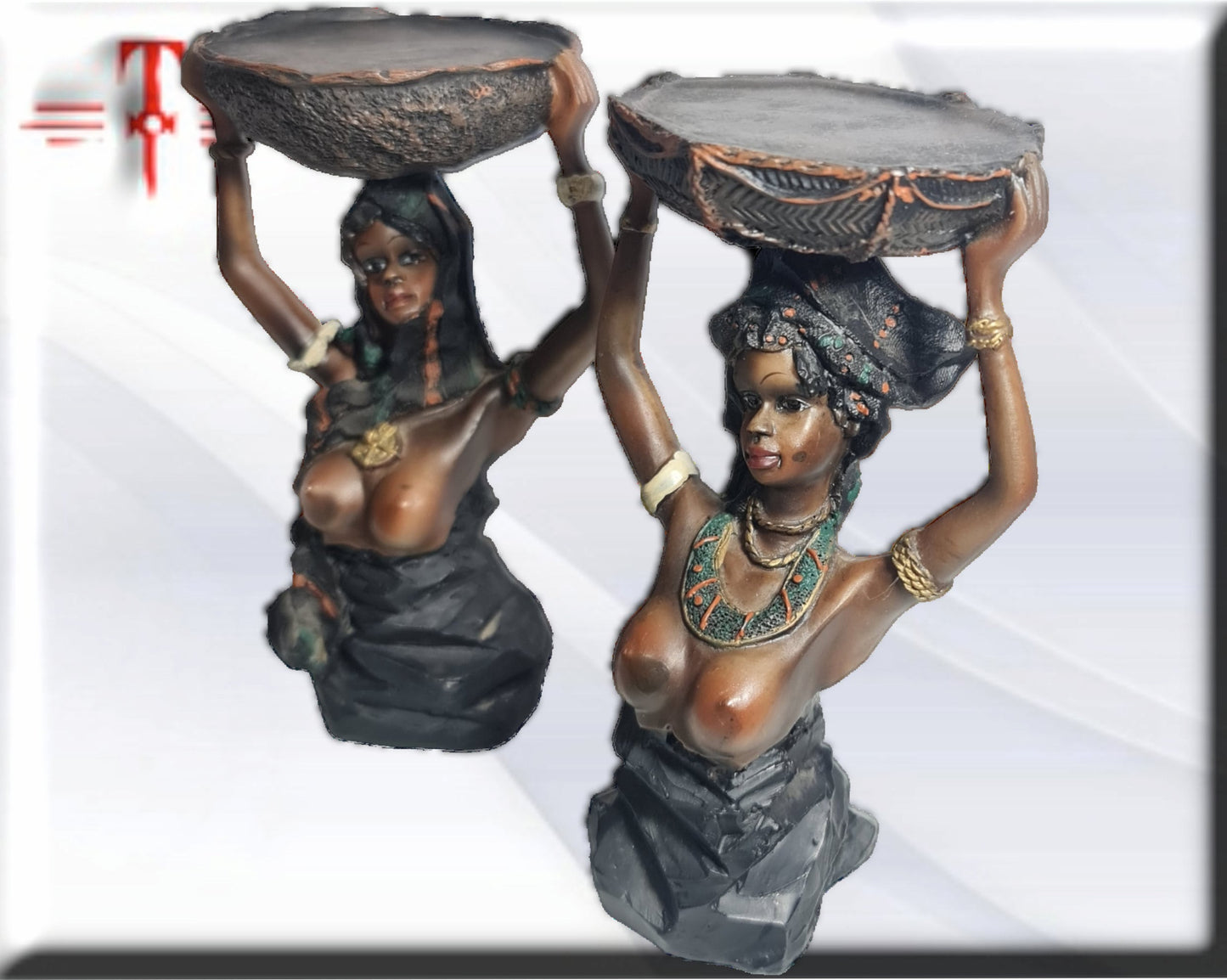 Pack 2 mujeres africanas Trabajadoras , decoración africana