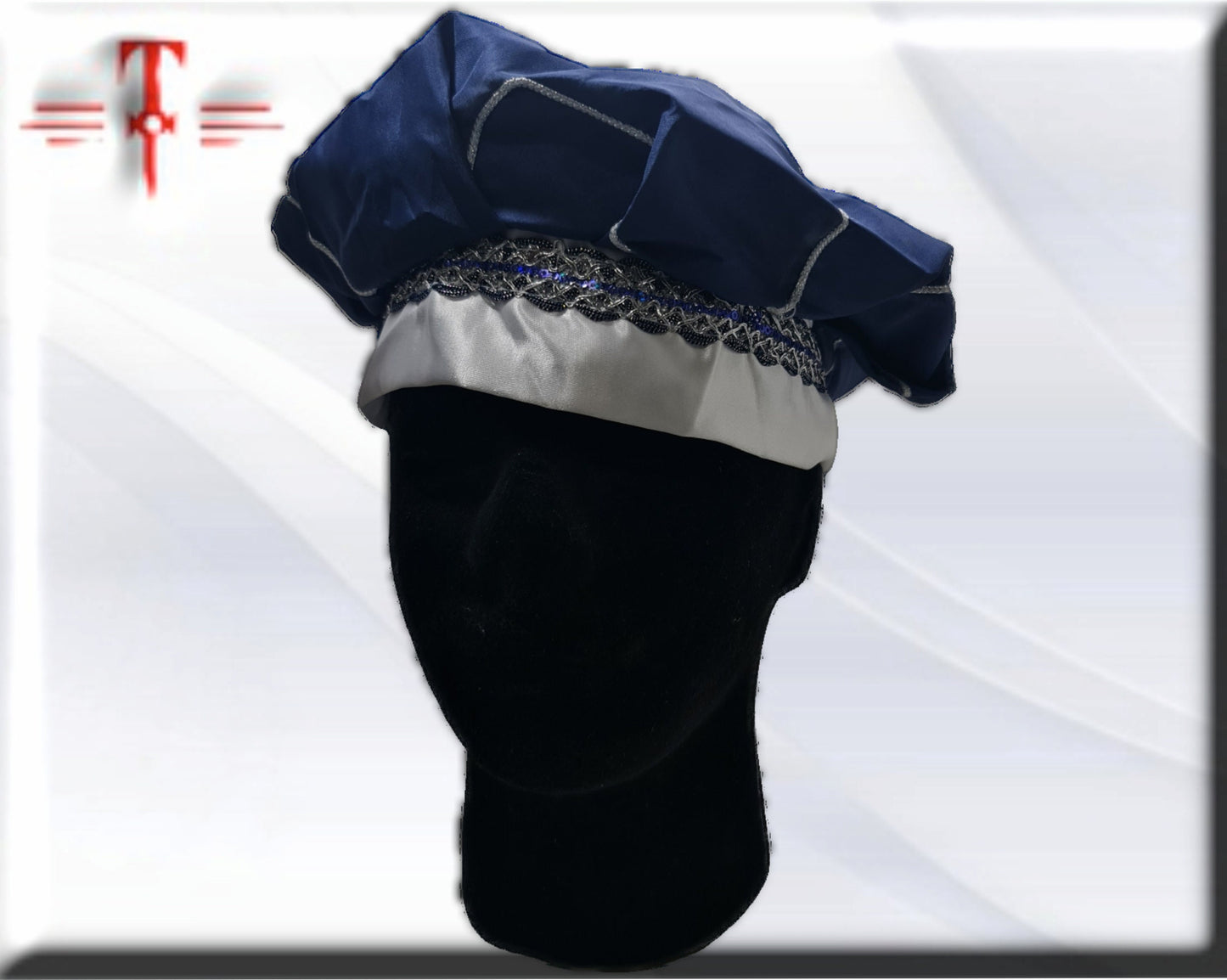 Gorro santeria Orisha Yemayá , Gorro de Gala , ajustable , yoruba