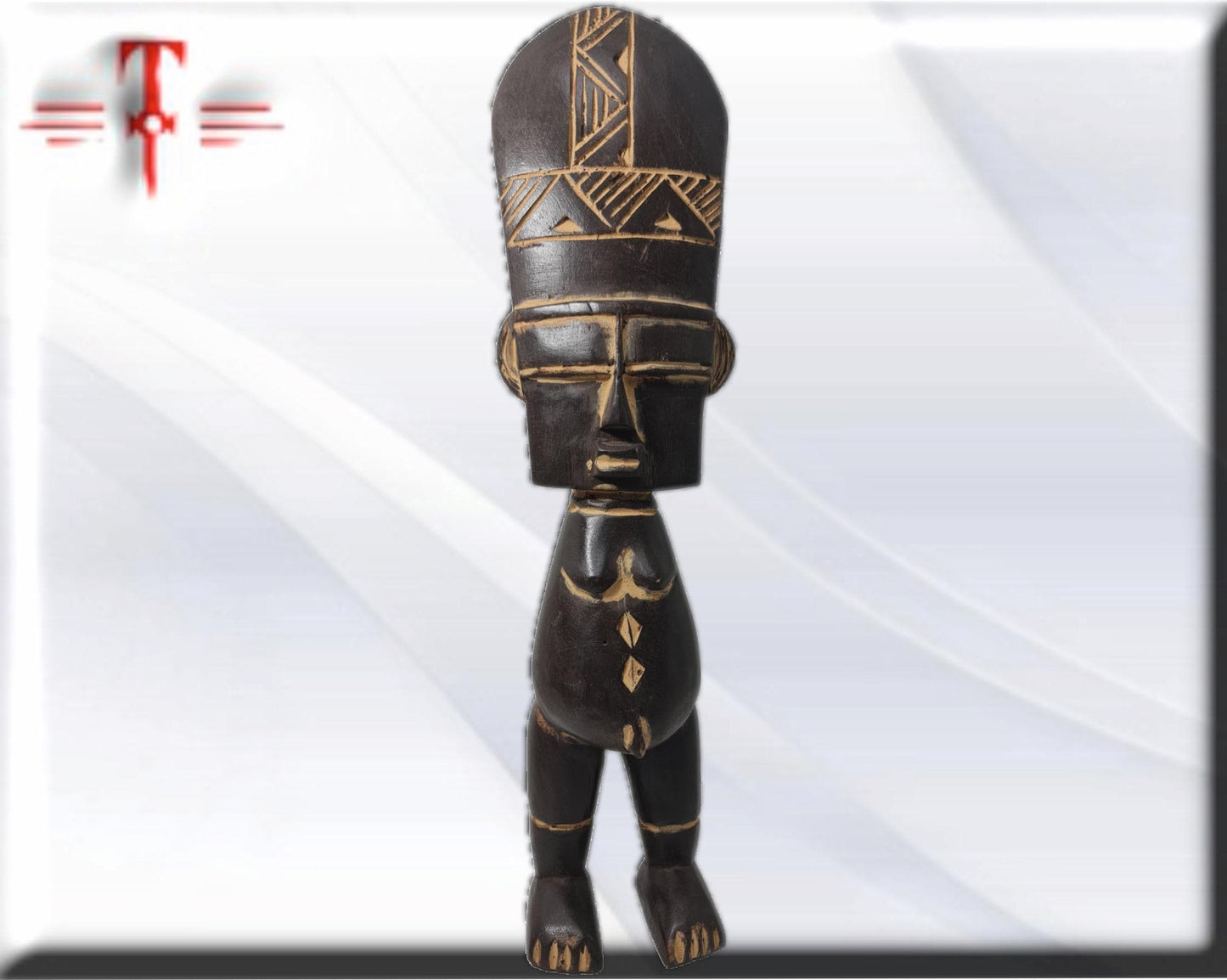 Vintage African Puppe Ashanti Akuaba Fertility Doll Pouppee , African art
