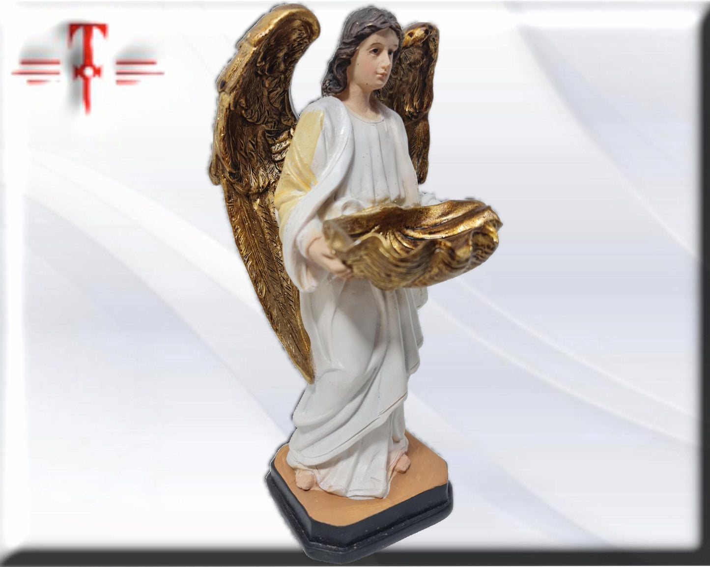 Ángel con concha , Santos y Vírgenes católicos , productos Religiosos