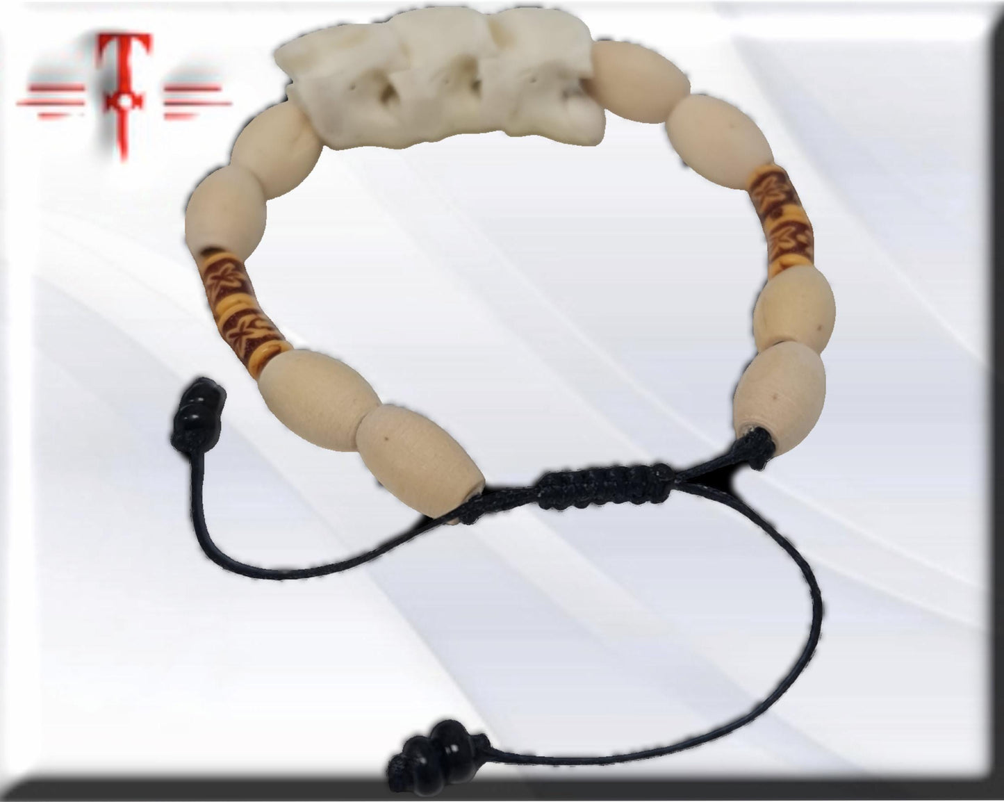Brazalete Africano hueso serpiente , proteccion , suerte , secretos vodoun Fon