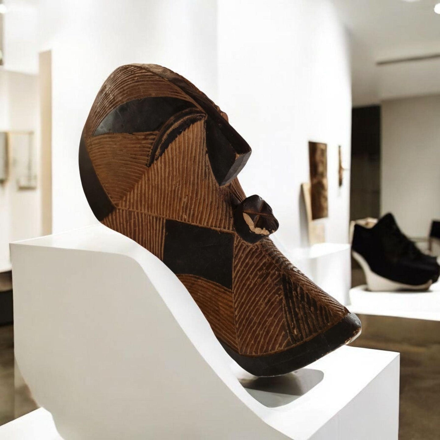 Máscara etnia Songye ( Congo arte africano) Galería arte , antigüedad , artesanías africanas