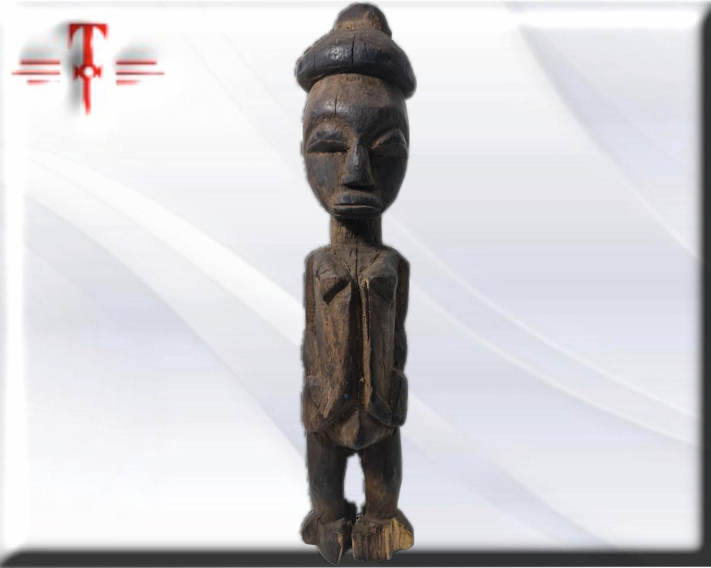 Antigua estatua Africana , arte Africano , Vintage , hecho a mano