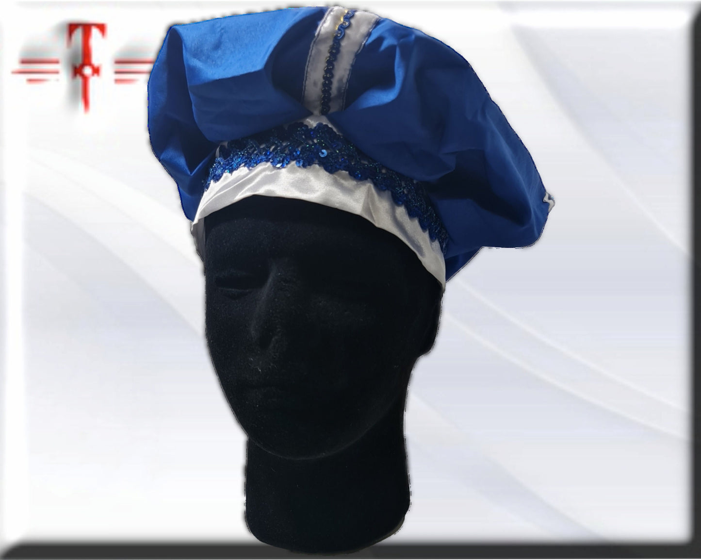 Gorro santeria Orisha Yemayá , Gorro de Gala , ajustable , yoruba