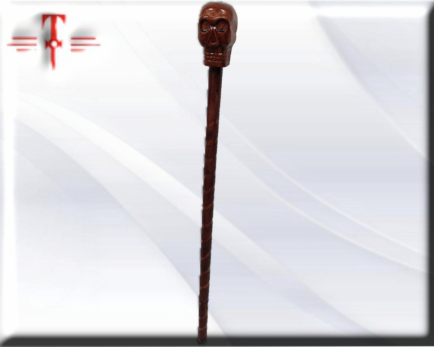 Bastón de carga Eggun con calavera , santería , Palo Mayombe , voodoo