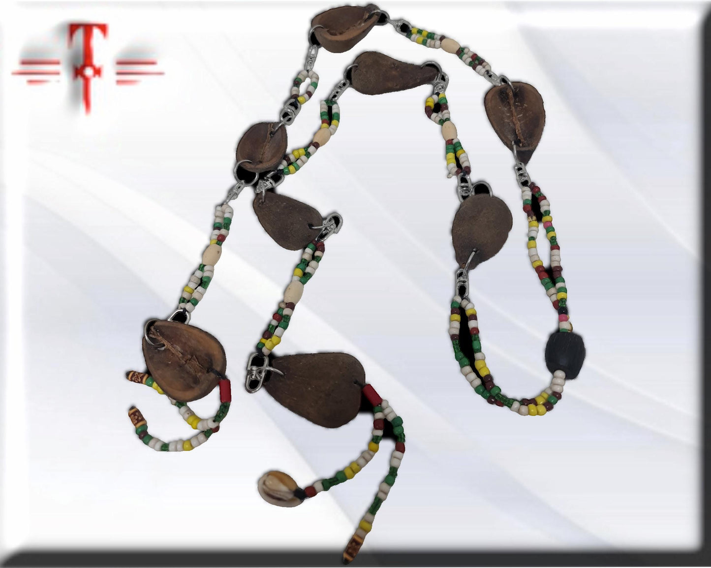 African ekuele, Nigeria, Ifá seed, opele egbere. Santeria Babalawo , Osain