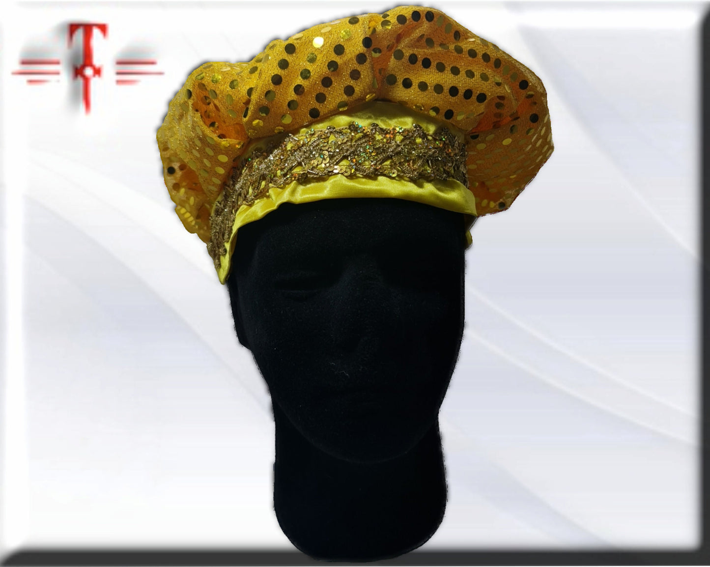 Gorro Gala santería Orisha Oshun , Panteón Yoruba , diosa de las aguas dulces , deidad