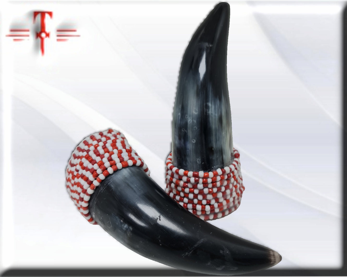 Hirschhorngefäße mit Shango, Santeria, Palo Mayombe, Gott des Donners