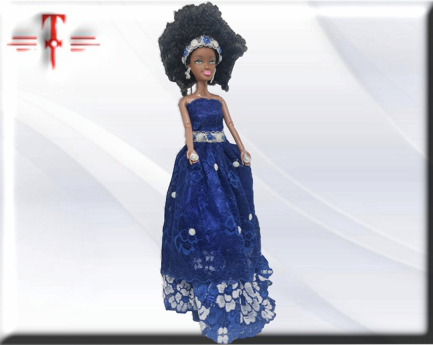 Muñeca Orisha Yemaya , Diosa del Mar , Deidad del Panteón Yoruba