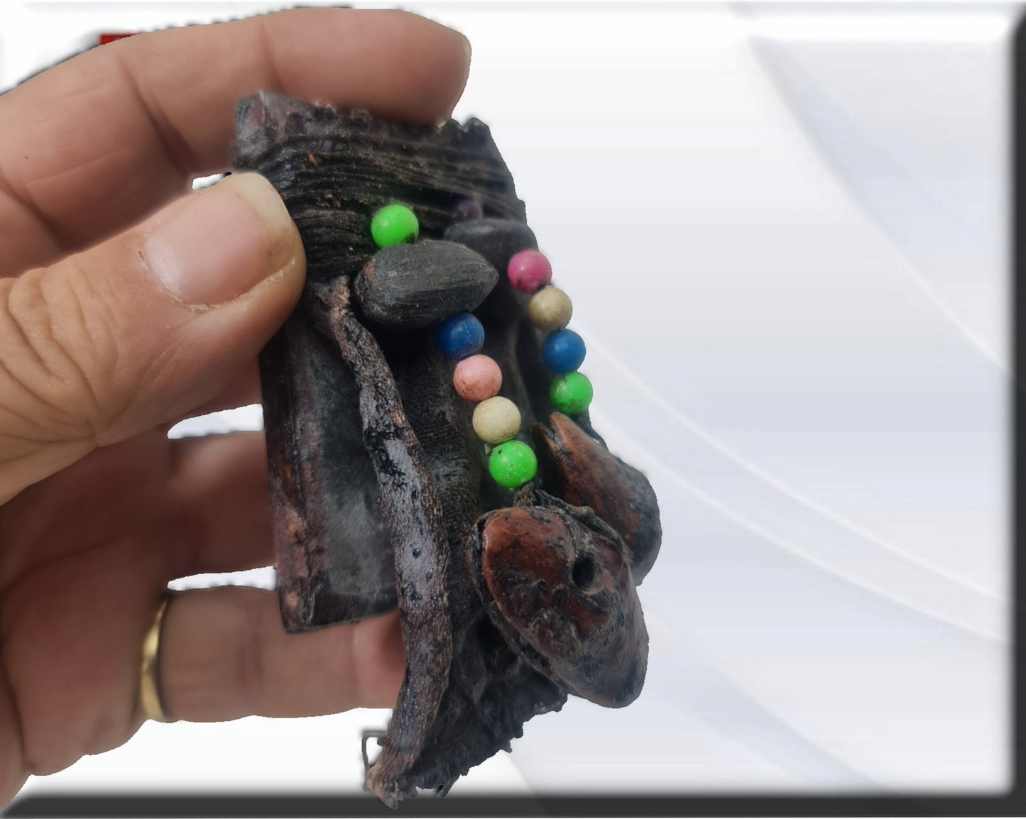 Espejo contacto Egguns , Cargado, Arte africano , Santería , Palo Mayombe