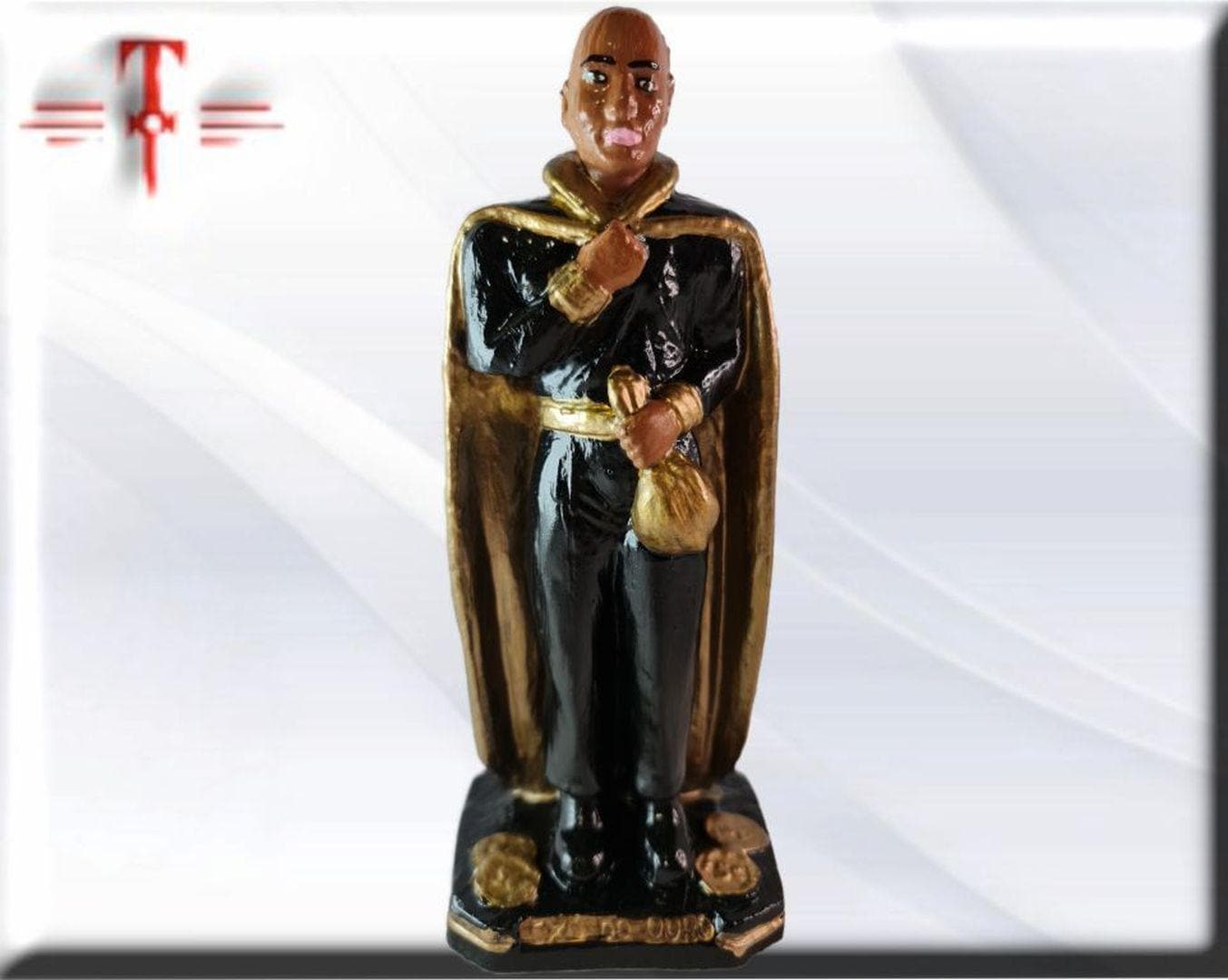 Figura Yeso exu del Oro , Candomble , kimbisa, Umbanda