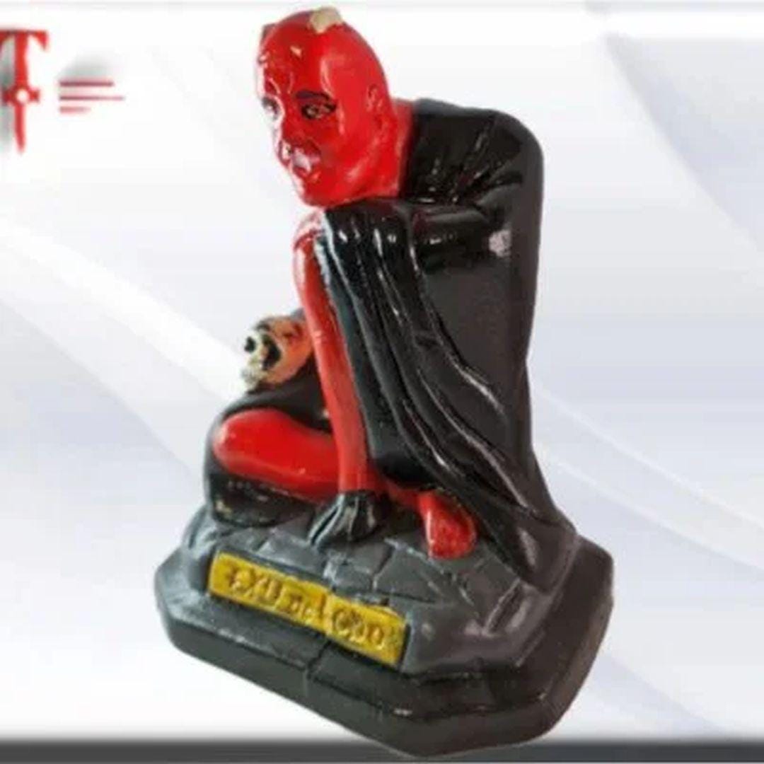 Figura Yeso exu Lodo , Candomble , kimbisa, Umbanda
