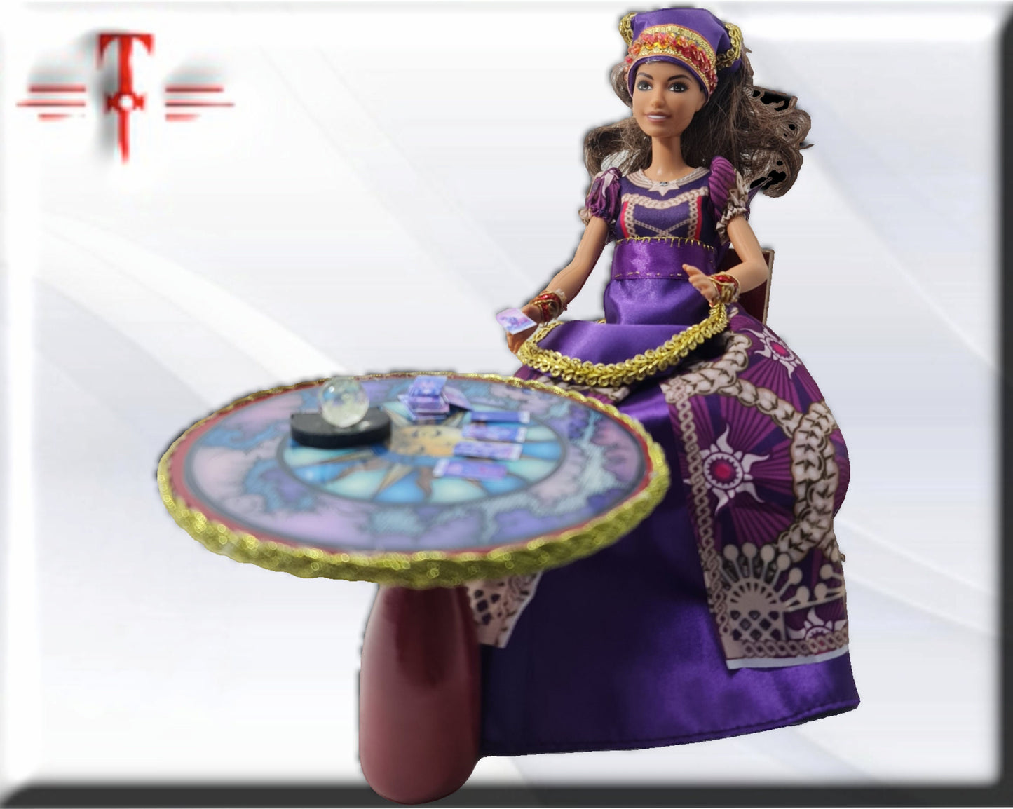 Muñeca Gitana tarotista Zingara , vidente bola cristal , tarot , adivinacion