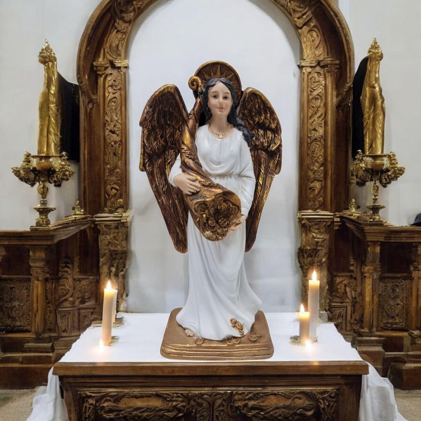 Ángel Diosa de la Fortuna y Abundancia , Santos y Vírgenes católicos , productos Religiosos