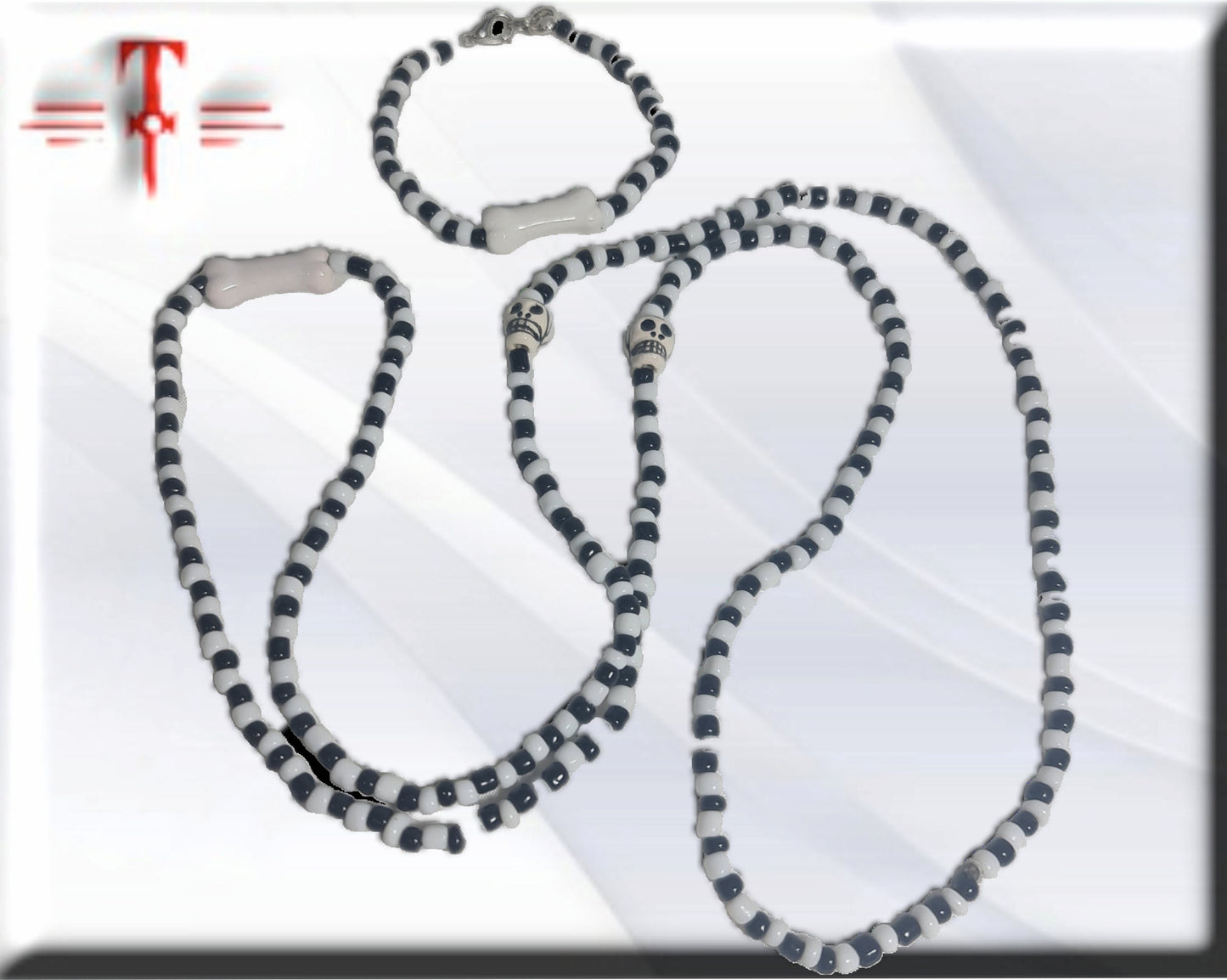 Collar Egguns - Egungun + pulsera a juego , Santería Palo Mayombe , Vudú