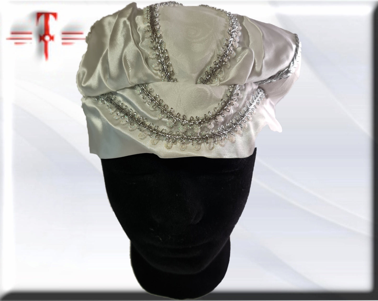 Gorro santeria Orisha Obatalá Gala Yoruba lucumí regla de Oshá