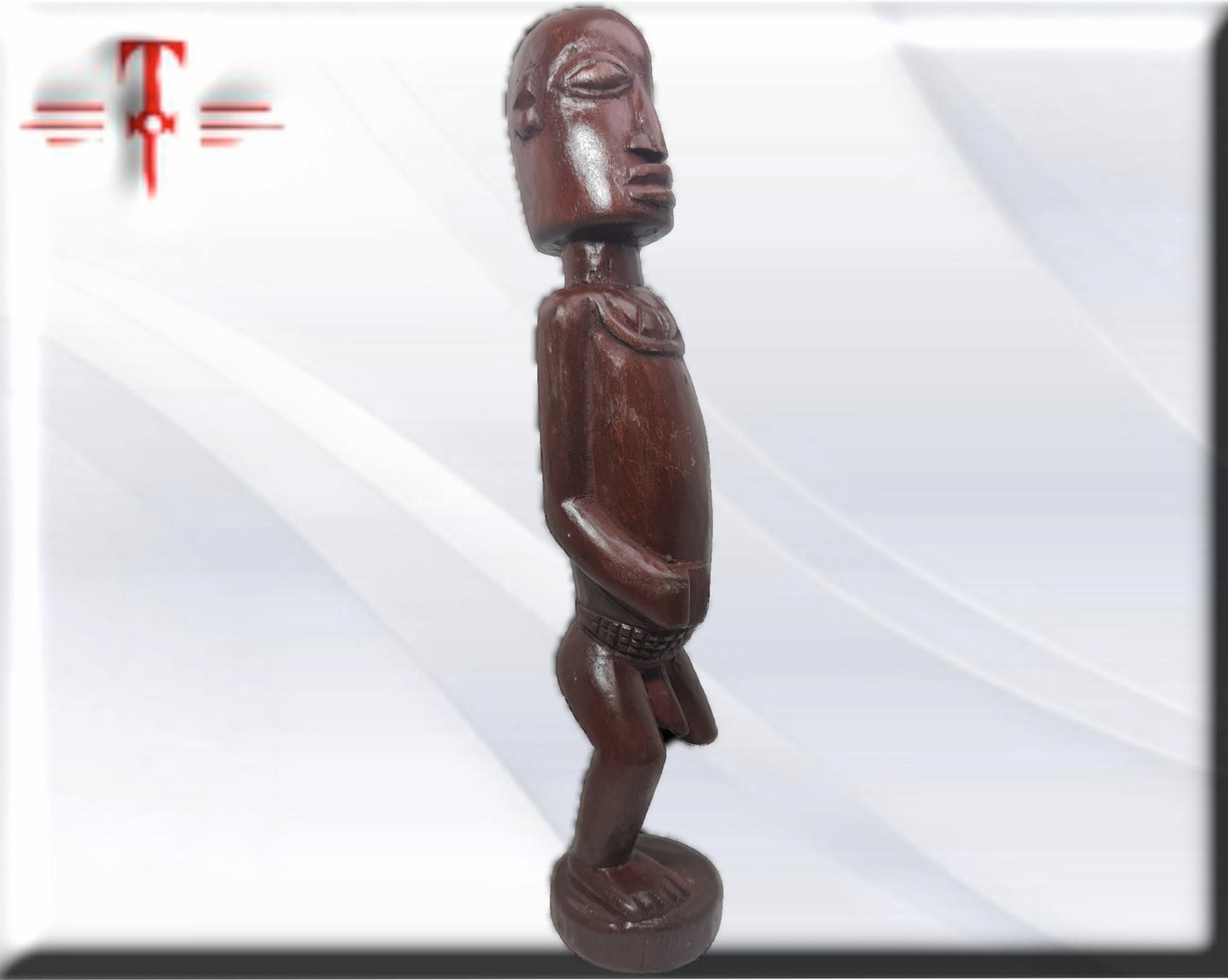 Muñeco Osaín madera - santería , yoruba, lucumí