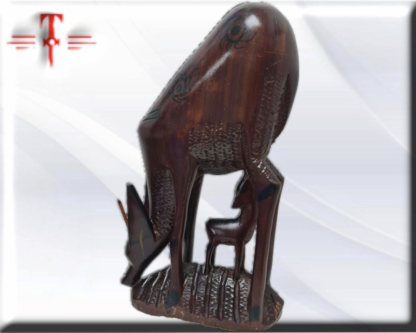 Estatua Familia Animales ciervos , Arte Africano , Galería de arte , Antigüedad , artesanía africana