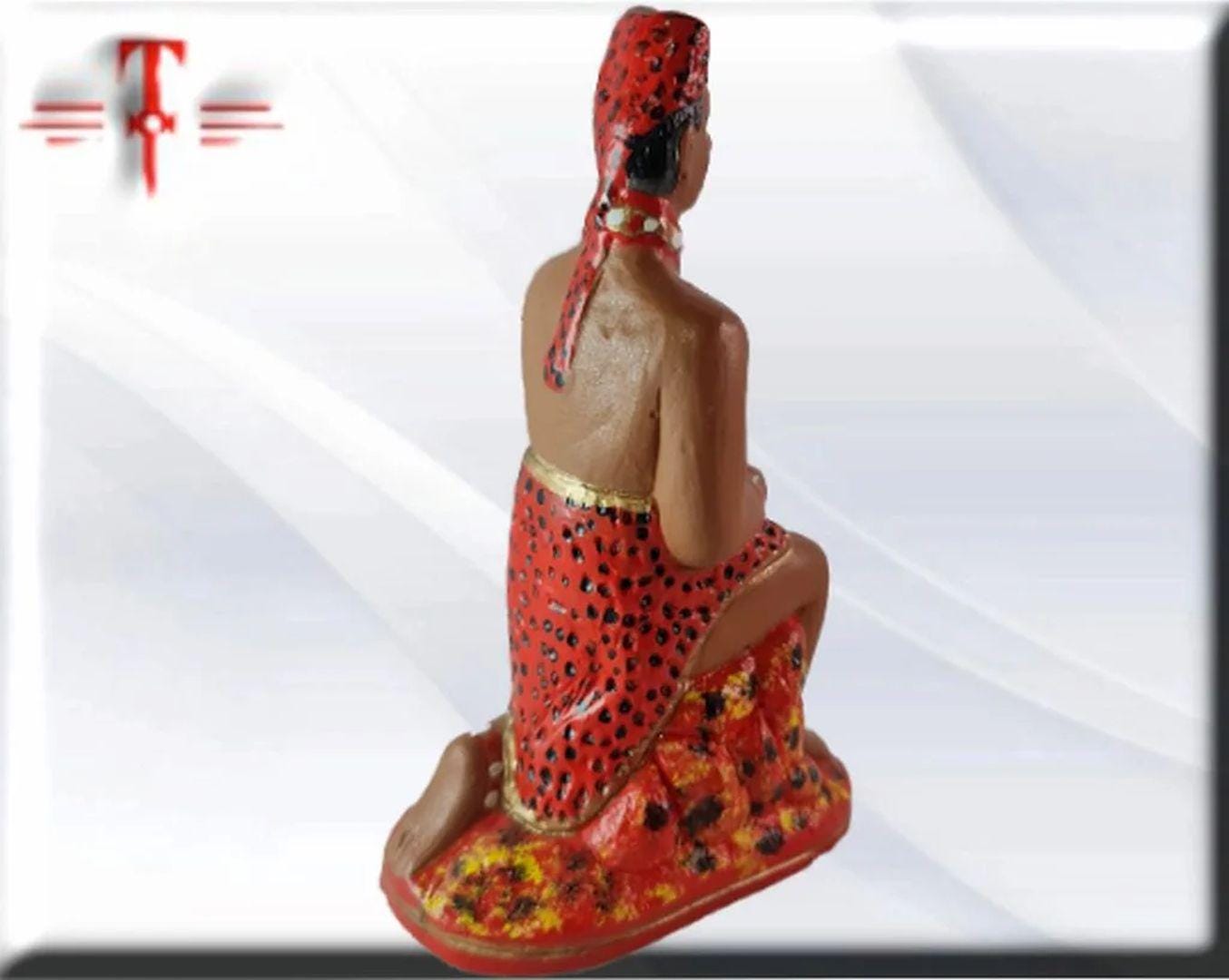 Figura Yeso exu Tranca Ruas , Candomble , kimbisa, Umbanda