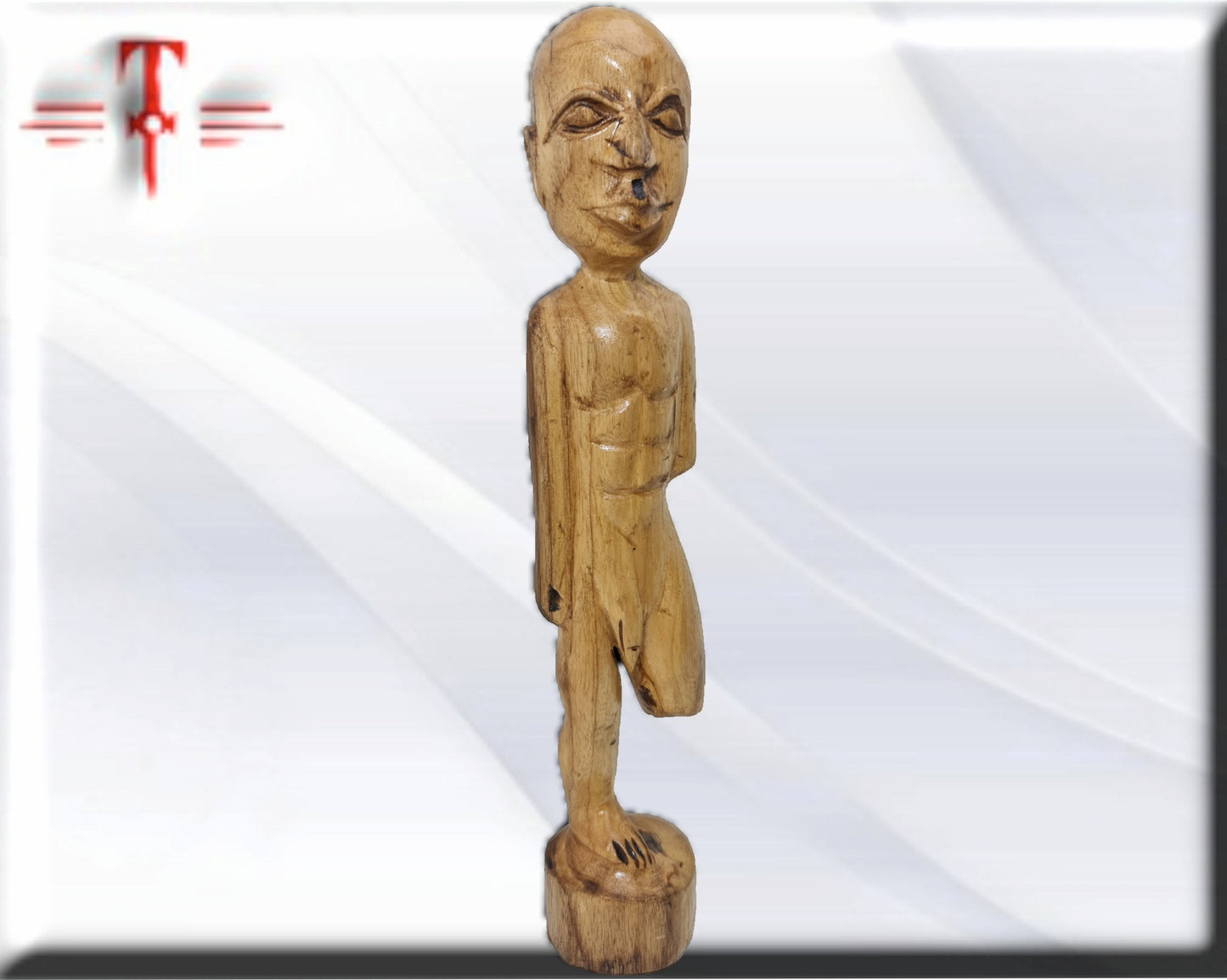 Muñeco Osaín madera - santería , yoruba, lucumí