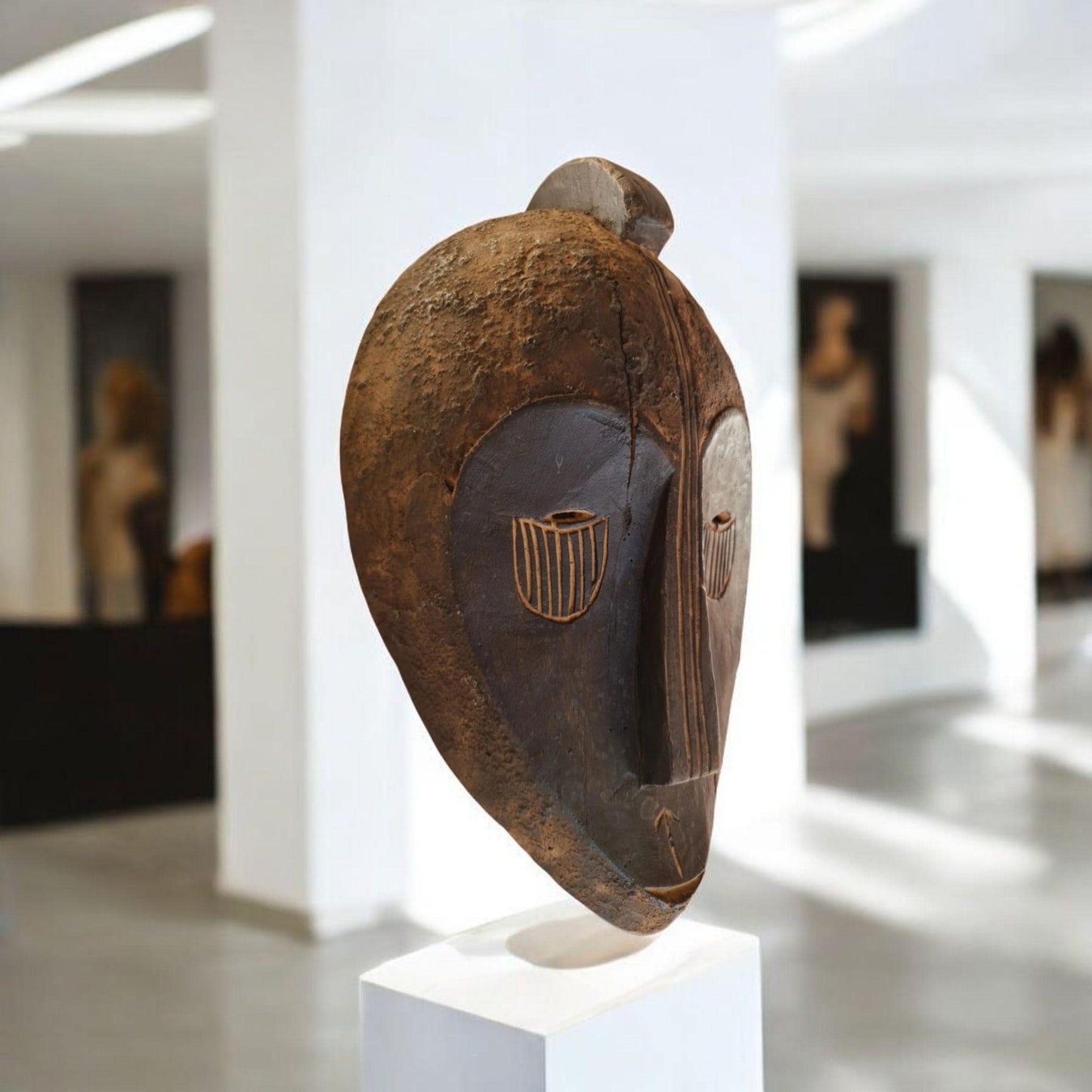 Máscara Mangbetu Congo , arte africano , Galería de arte , antigüedad