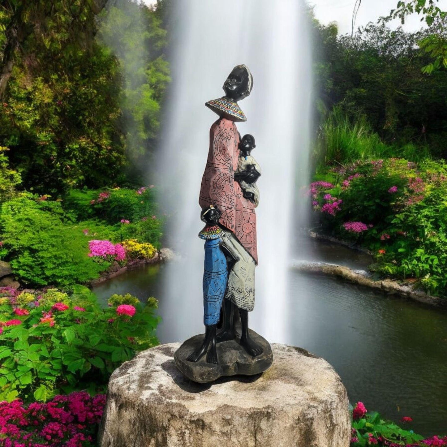 Mujer africana , decoración africana