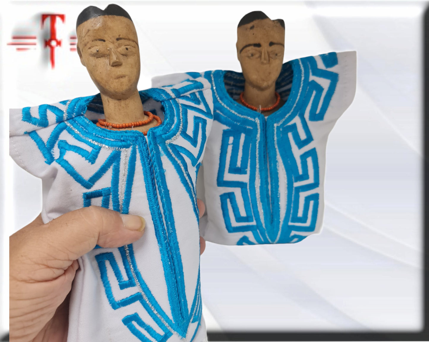 Pareja madera Venavi , Ibeji , jimagua , original de Africa ( Benín ) Twins