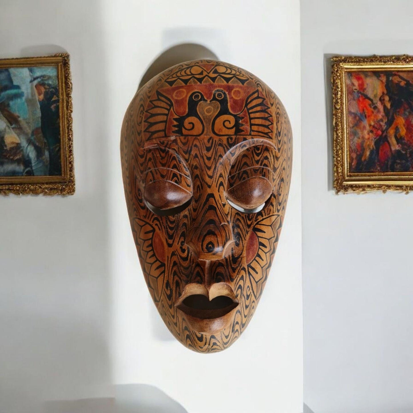 Máscara Gouro Costa de Marfil , arte Africano