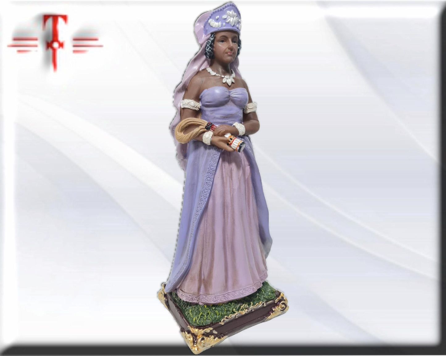 Estatua Naná Buruku , orishas de Santeria ,productos religiosos, pintada a mano
