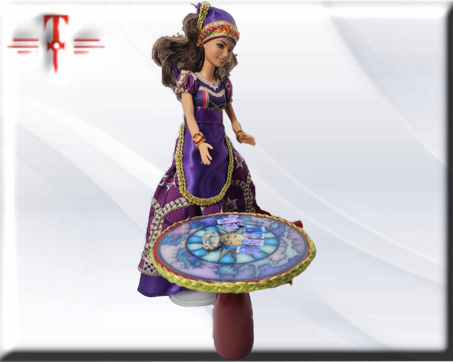 Muñeca Gitana tarotista Zingara , vidente bola cristal , tarot , adivinacion